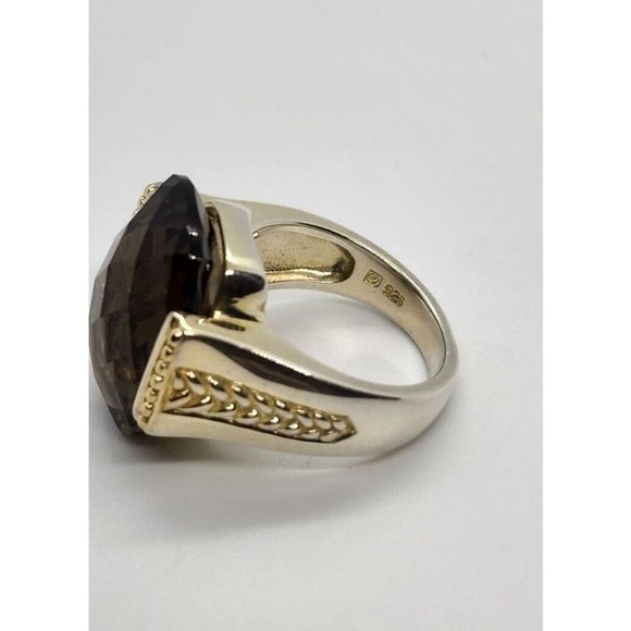 925 STERLING SILVER QUARTZ RING SIZE 7 - Picture 6 of 6